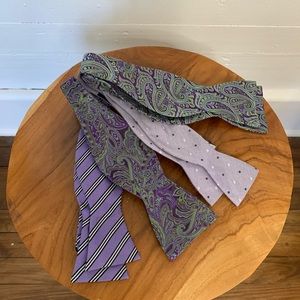 4 Lavender-hued Bow ties